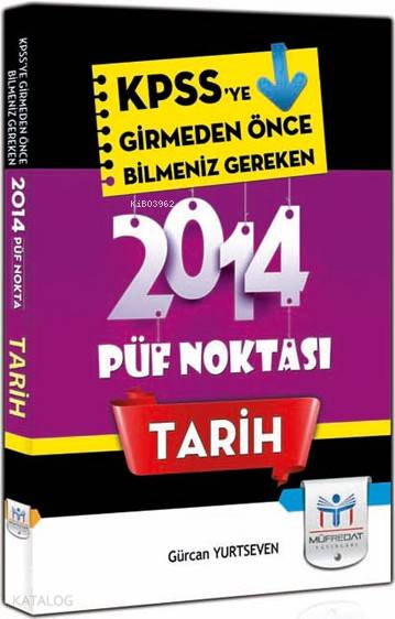 KPSS Tarih Püf Noktası (2014)