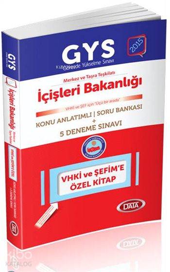 GYS İçişleri Bakanlığı Merkez ve Taşra Teşkilatı Konu Anlatımlı Soru Bankası; 5 Deneme Sınavı