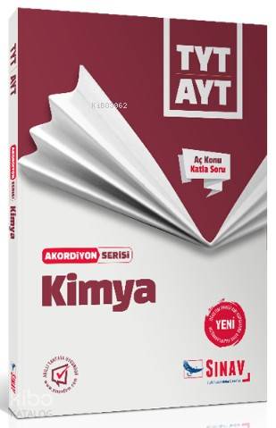 Sınav Dergisi Yayınları TYT AYT Kimya Akordiyon Serisi Aç Konu Katla Soru Sınav Dergisi 