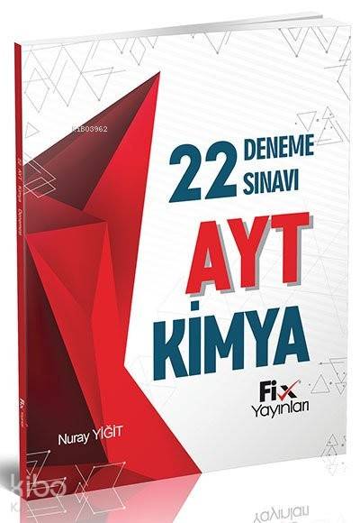 Fix Yayınları AYT Kimya 22 Deneme Sınavı Fix 