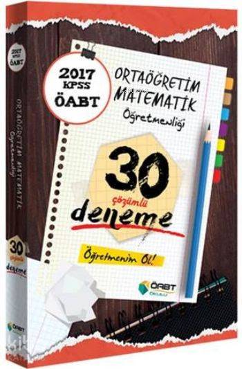 Ortaöğretim Matematik Öğretmenliği Çözümlü 30 Deneme 2017