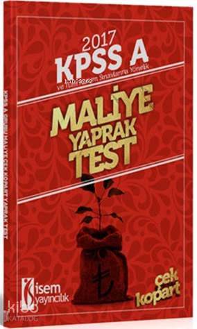 2017 KPSS A Grubu Maliye Çek Kopart Yaprak Test