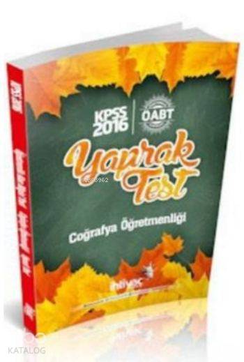Öabt Kpss Coğrafya Öğretmenliği; Yaprak Test 2016