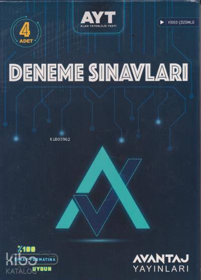 Avantaj AYT 4 lü Deneme Sınavı-Video Çözümlü