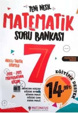 Matematus Yayınları 7. Sınıf Matematik Yeni Nesil Soru Bankası Matematus