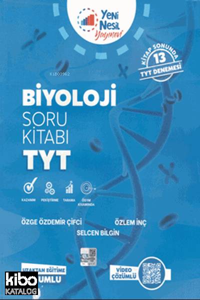  2020 TYT Biyoloji Soru Kitabı | 2020 TYT Biyoloji Soru Kitabı | Kolektif | Yeni Nesil Yayınları | 9786052825877 