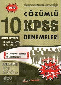 Çözümlü| Kpss Denemeleri; Genel Yetenek Genel Kültür