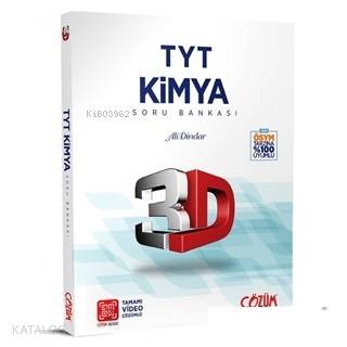  Çözüm Yayınları TYT Kimya Soru Bankası 3D Çözüm | Ali Dindar | 3D Yayınları (Hazırlık) | 9786051943077 | 