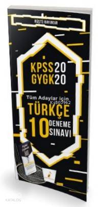 2020 KPSS Türkçe 10 Deneme Sınavı Dijital Çözümlü