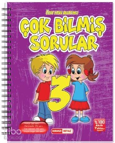 Kırmızı Beyaz Yayınları 3. Sınıf Çok Bilmiş Sorular Kırmızı Beyaz 