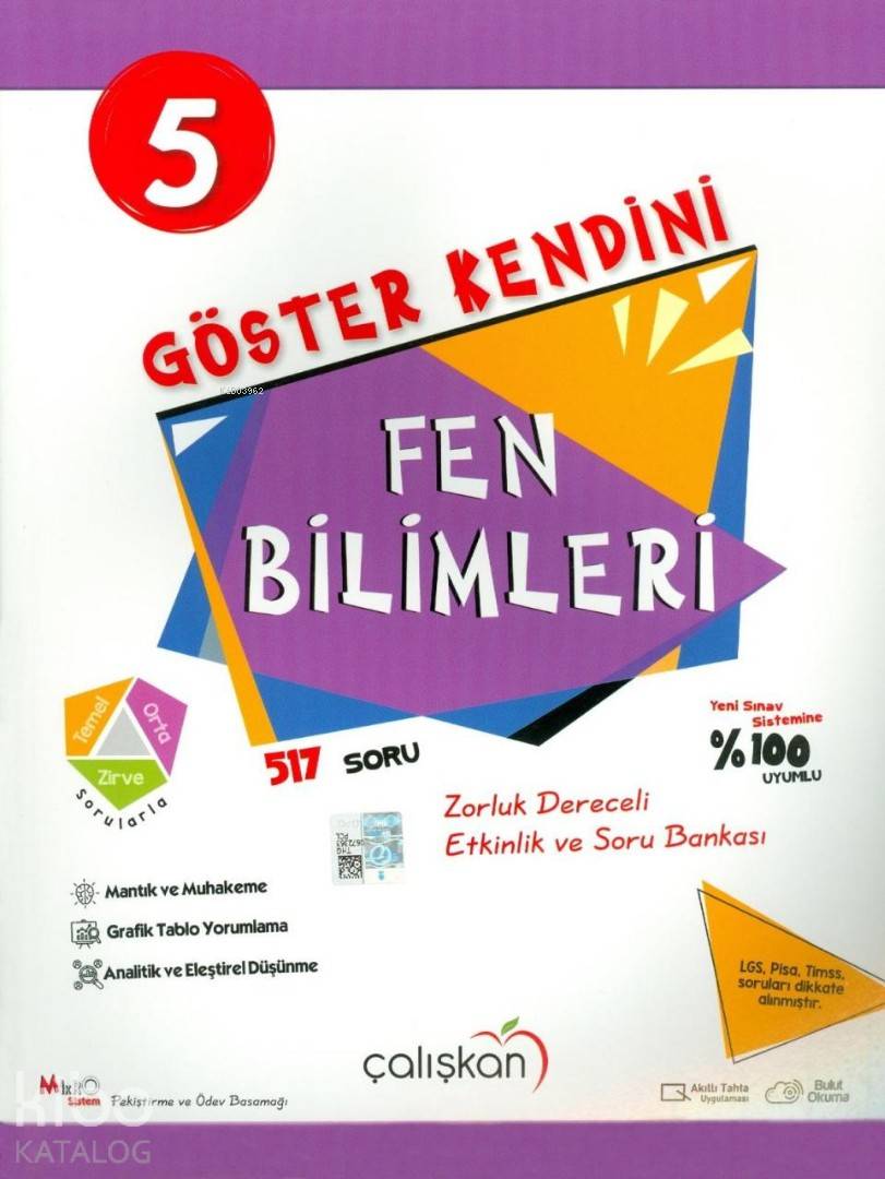 Çalışkan Yayınları 5. Sınıf Fen Bilimleri Göster Kendini Soru Bankası Çalışkan 