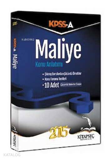 KPSS A Grubu Maliye Konu Anlatımlı 2015