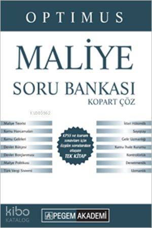KPSS A Grubu Optimus Maliye Kopart Çöz Soru Bankası 2016