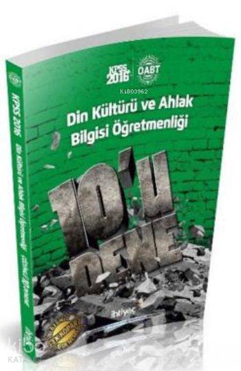 Öabt Kpss Din Kültürü Ve Ahlak Bilgisi Öğretmenliği; 10 lu Deneme 2016