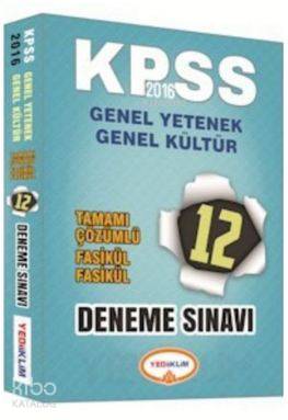 Kpss Genel Yetenek Genel Kültür Tamamı Çözümlü 12 Deneme 2016