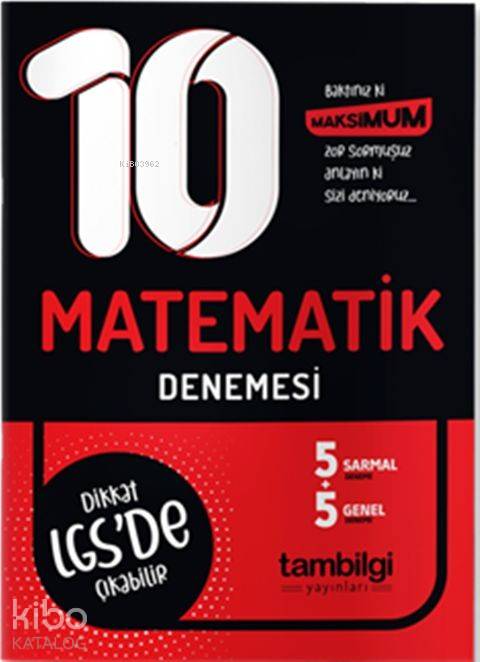 Tambilgi Yayınları 8. Sınıf LGS Matematik 10 lu Branş Denemesi Tambilgi 
