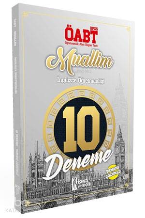 2018 Muallim ÖABT İngilizce Öğretmenliği Tamamı Çözümlü 10 Deneme Sınavı