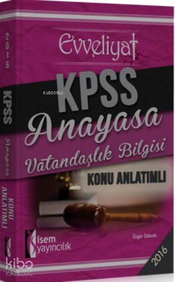 Kpss Anayasa Vatandaşlık Bilgisi Konu Anlatımlı 2016