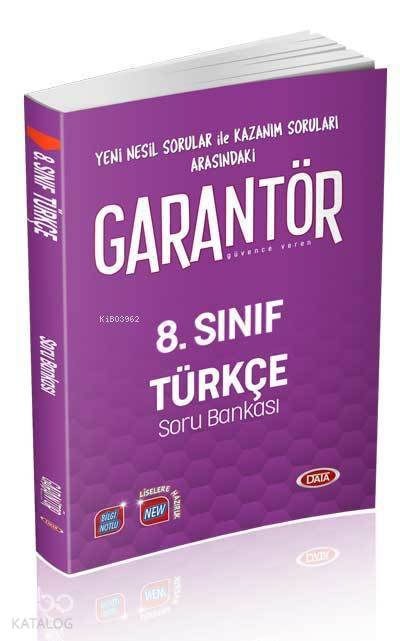 Data Yayınları 8. Sınıf LGS Türkçe Garantör Soru Bankası Data 