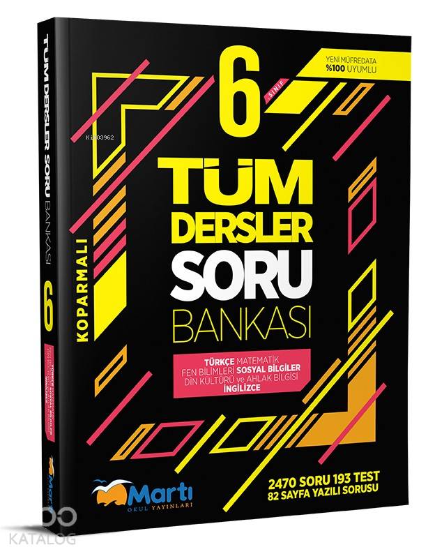 Martı Yayınları 6. Sınıf Tüm Dersler Soru Bankası Martı 