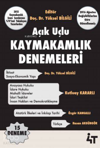 Açık Uçlu Kaymakamlık Denemeleri