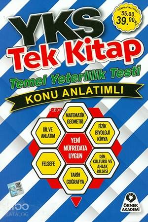 Örnek Akademi Yayınları YKS TYT Tüm Dersler Tek Kitap Konu Anlatımlı Örnek Akademi 