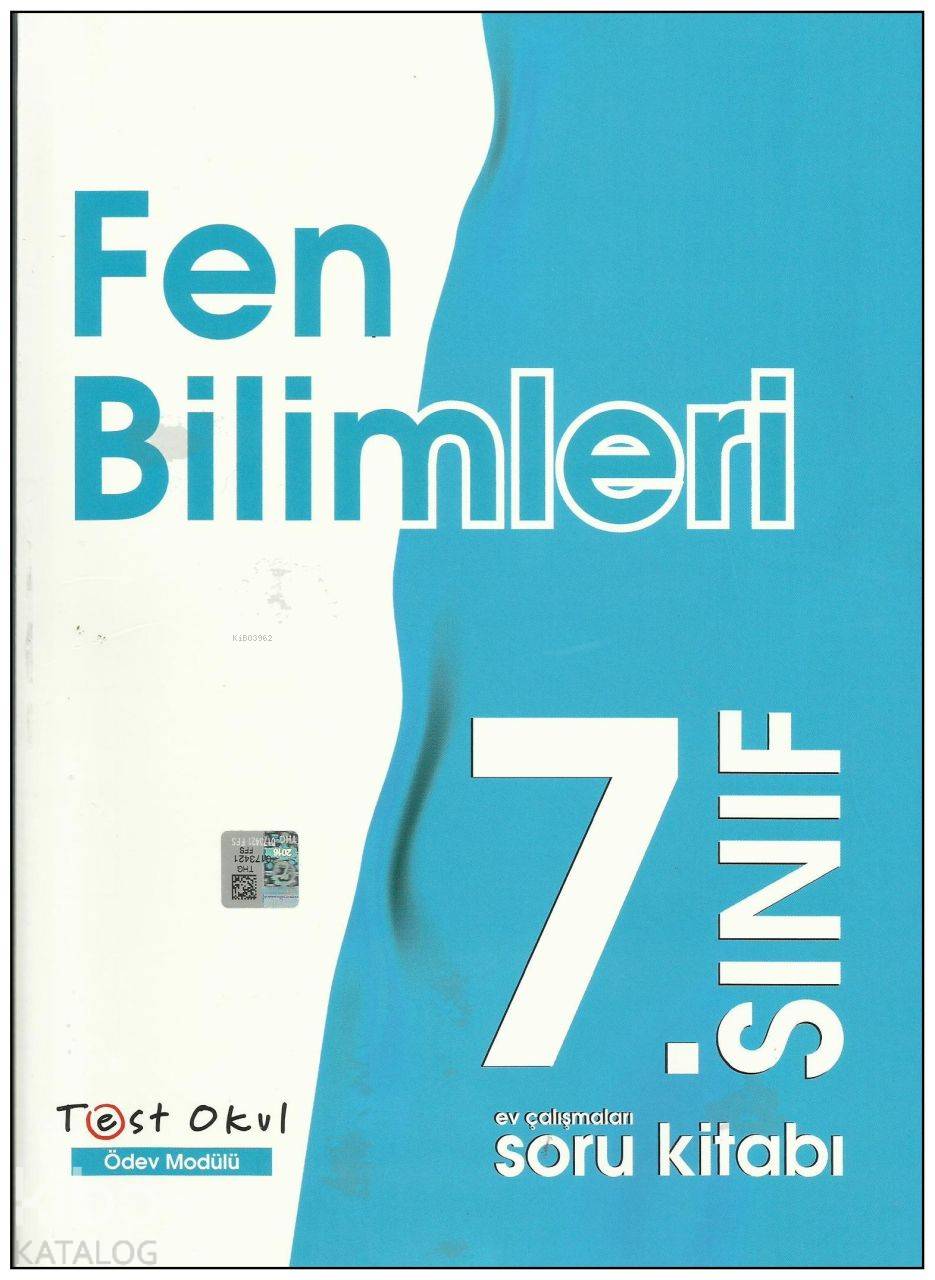  7 Sinif Test Okul Fen Bilimleri Soru Bankasi | 7 Sinif Test Okul Fen Bilimleri Soru Bankasi | Karışık Eksikler | 9786059628693 