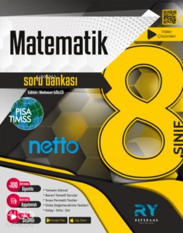 Referans Netto LGS 8.Sınıf Matematik Soru Bankası Video Çözümlü 2021