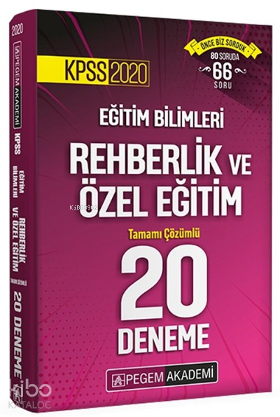 KPSS Rehberlik 20 Deneme 2020