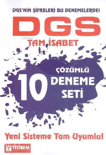 DGS Tam İsabet Çözümlü 10 Deneme