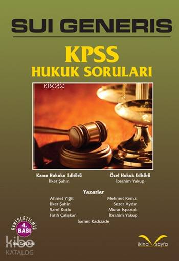 Sui Generis Kpss Hukuk Soruları