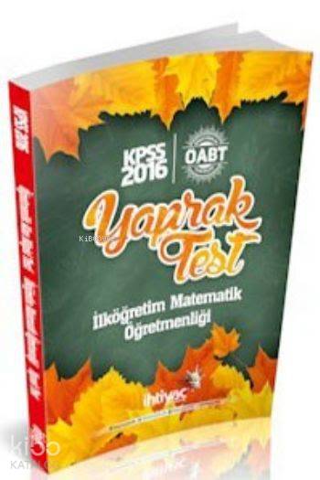 KPSS ÖABT İlköğretim Matematik Öğretmenliği Yaprak Test 2016
