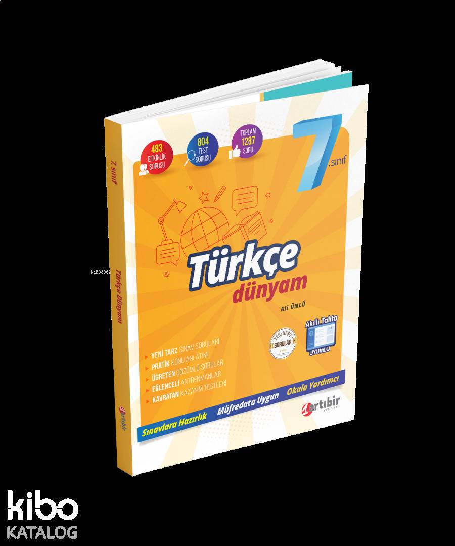 Artıbir Yayınları 7. Sınıf Türkçe Dünyam Artıbir 