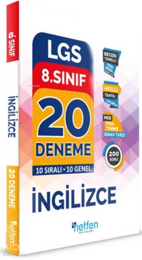 Netfen Yayınları 8. Sınıf LGS İngilizce 20 Deneme Netfen 