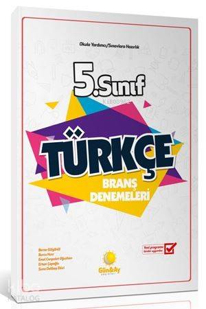 Günay Yayınları 5. Sınıf Türkçe Branş Denemeleri Günay 