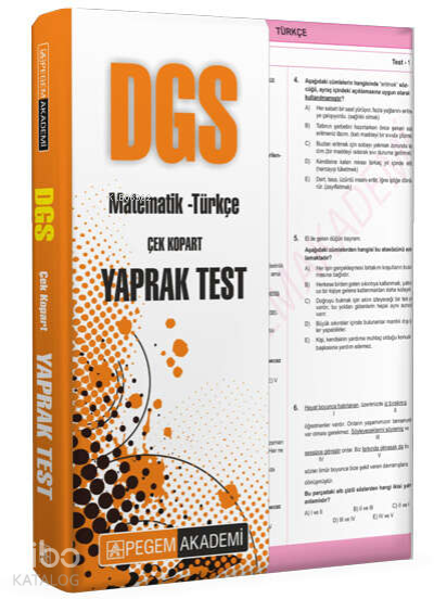 2022 DGS Çek Kopar Yaprak Test