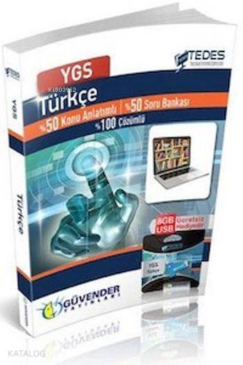 YGS Türkçe Konu Anlatımlı Soru Bankası 8 GB USB Hediyeli