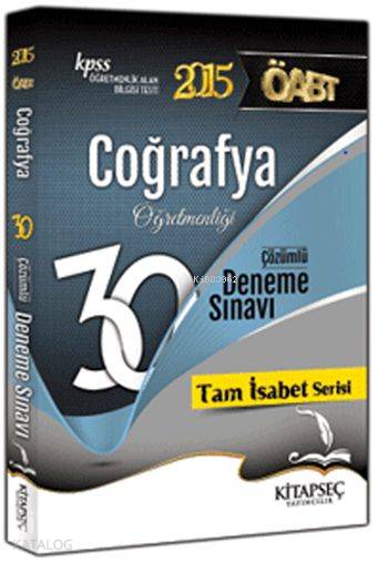 ÖABT Coğrafya Öğretmenliği Çözümlü 30 Deneme 2015
