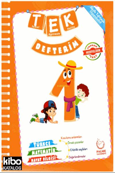  1Sınıf Tek Defterim Yaprak Test Hediyeli | Kolektif | Palme Yayınevi | 9786053557357 | 