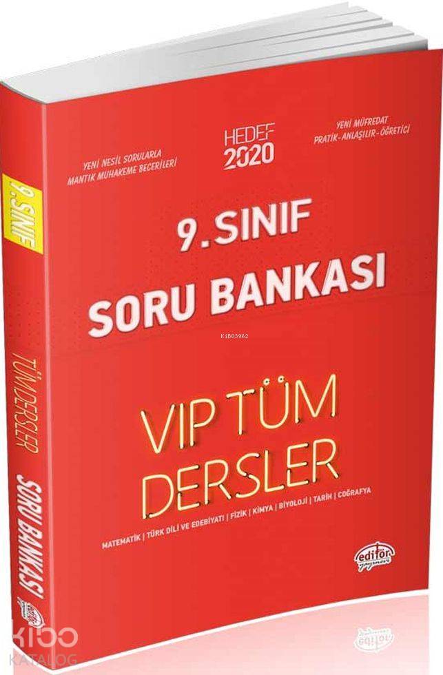 Editör Yayınları 9. Sınıf Tüm Dersler Soru Bankası Editör 