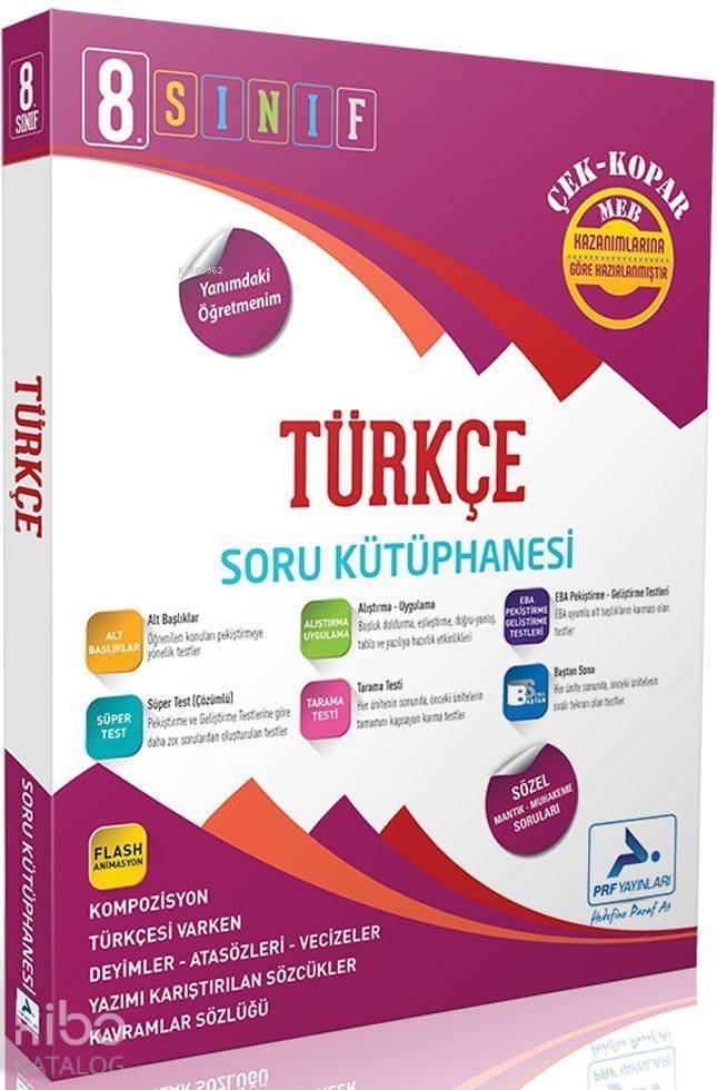 Paraf Yayınları 8. Sınıf LGS Türkçe Soru Kütüphanesi Paraf 