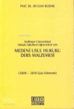  Medeni Usul Hukuku Ders Malzemesi | Medeni Usul Hukuku Ders Malzemesi | Ali Cem Budak | On İki Levha Yayıncılık | 9786055865658 
