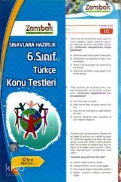 6. Sınıf Türkç Konu Testleri