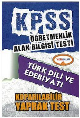 KPSS ÖABT Türk Dili ve Edebiyatı Koparılabilir Yaprak Test