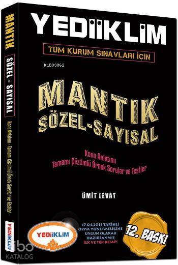 Tüm Kurum Sınavları İçin Mantık Konu Anlatımlı