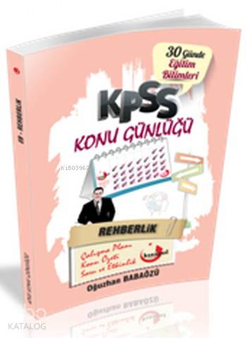 2018 KPSS Konu Günlüğü Rehberlik