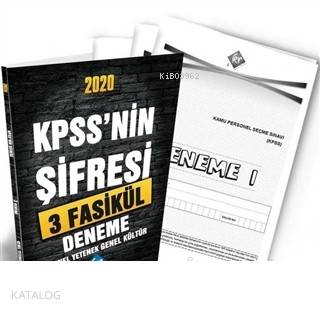 2020 KPSS'nin Şifresi Genel Yetenek Genel Kültür 3 Deneme