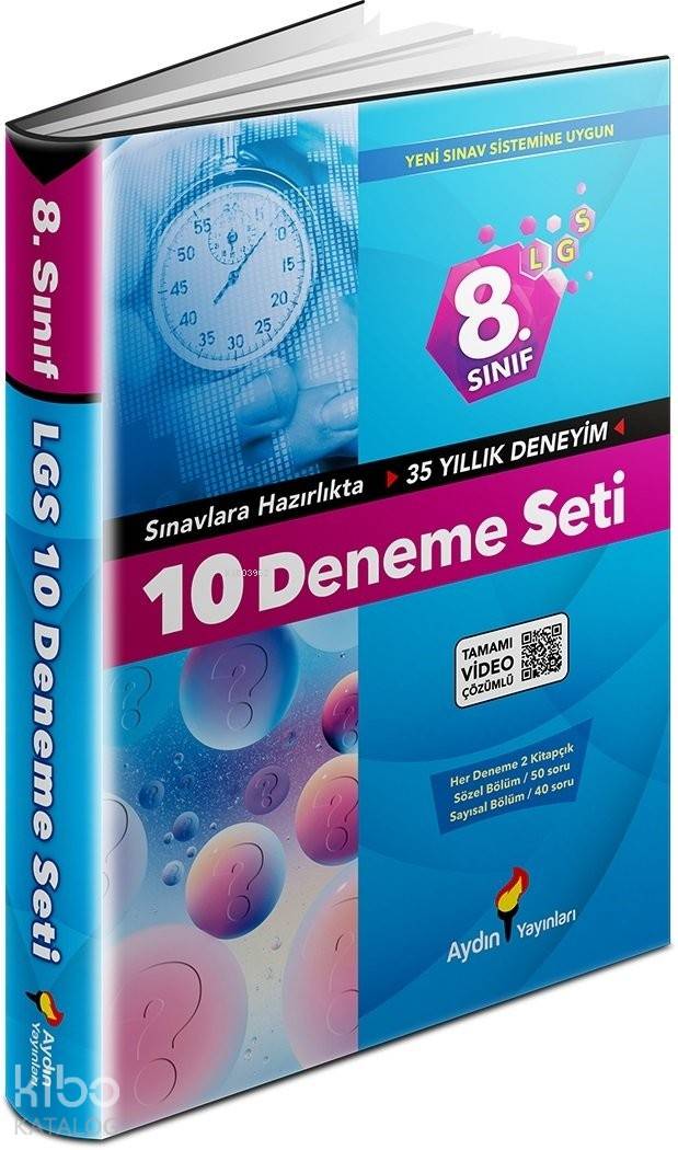 Aydın Yayınları 8. Sınıf LGS 10 Deneme Seti Aydın 