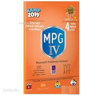 Tonguç Yayınları KAMP 2019 TYT Matematik Problemler Geometri MPG 4 (4. Konu Tarama Seti) Tonguç 