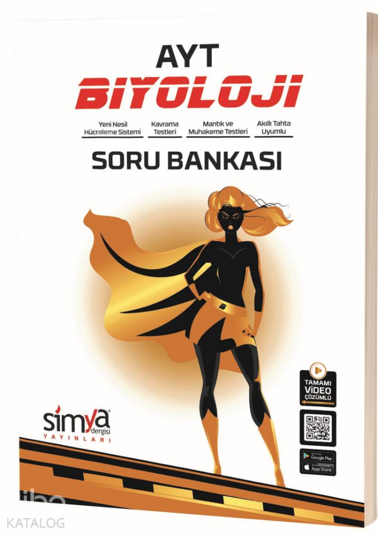 Simya Dergisi Yayınları AYT Biyoloji Tamamı Video Çözümlü Soru Bankası Simya Dergisi 